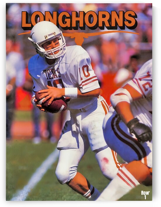 1986 Texas Longhorns Football Art  by Row One Brand