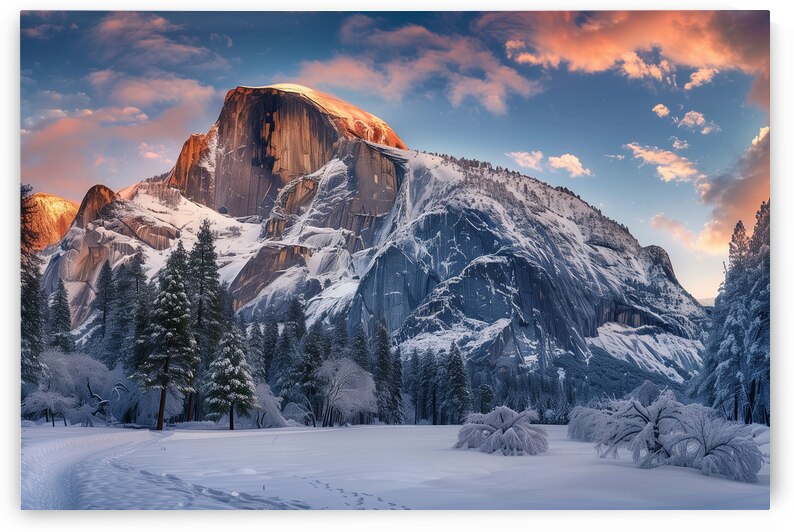 Celestial Majesty: A Captivating Glimpse of Half Dome by Visual Variety