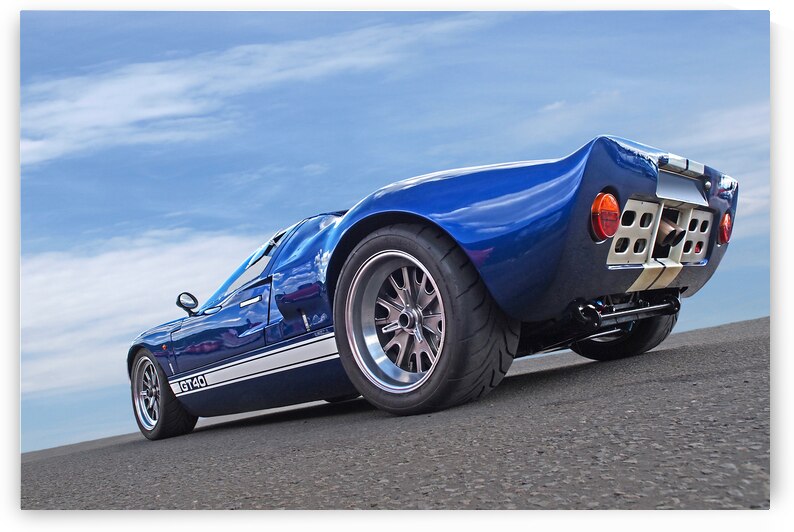 Blue Sky Day - Ford GT 40 by Gill Billington