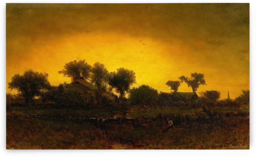 light triumphant 1862 george inness by Row One Brand