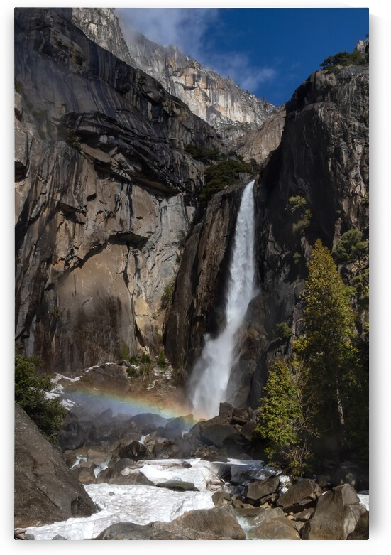 Yosemite Lower Falls Rainbow by Norma Brandsberg Photography
