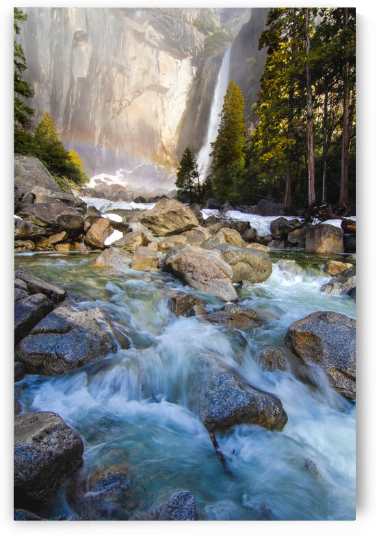 Yosemite Lower Falls Rainbow by Norma Brandsberg Photography