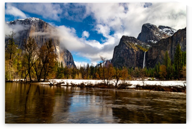Bridal Veil Falls Winter Landscape by Norma Brandsberg Photography