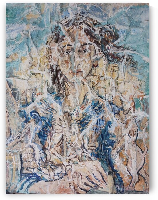 Monacrylics on paper24  x18 by Ninos DE