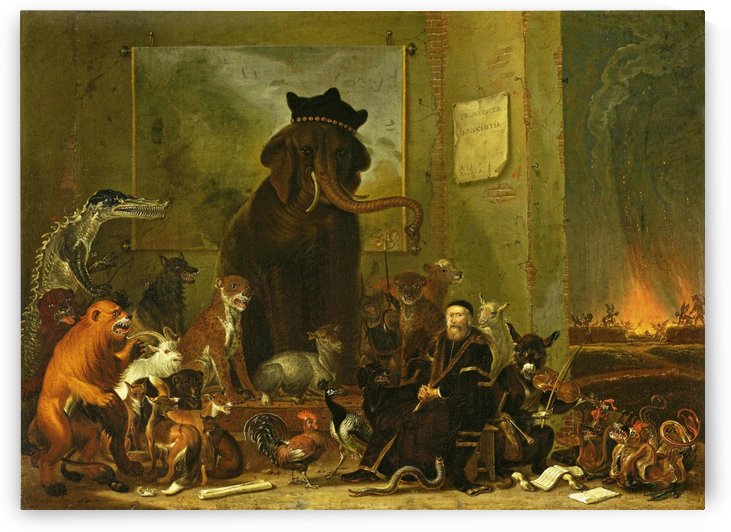 Satire on the trial of Johan van Oldenbarneveldt, 1663 by Cornelis Saftleven