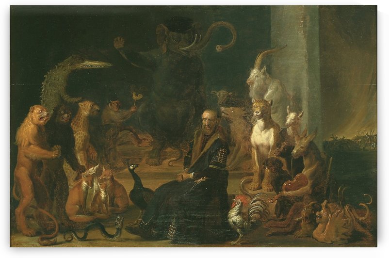 Parody of the conviction of Johan van Barneveld by Cornelis Saftleven