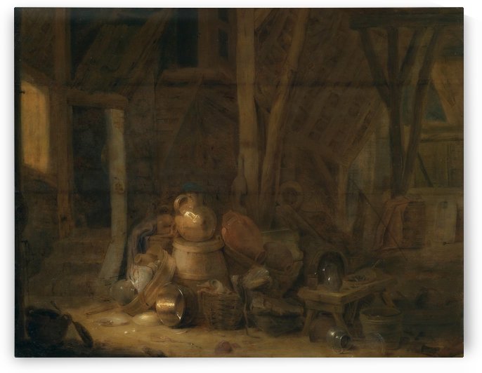 Barn interior, 1672 by Cornelis Saftleven
