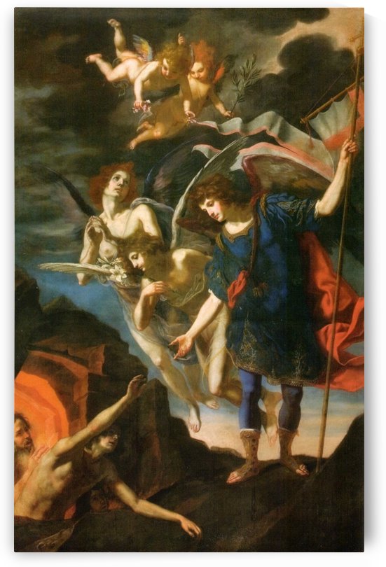 Saint Michael the Archangel releases souls from purgatory by Jacopo Vignali