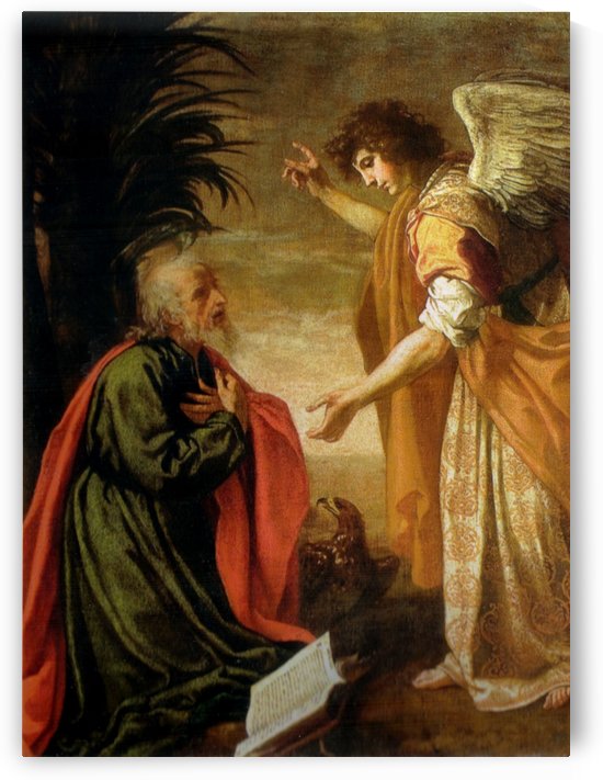 San Giovanni evangelista a Patmos by Jacopo Vignali