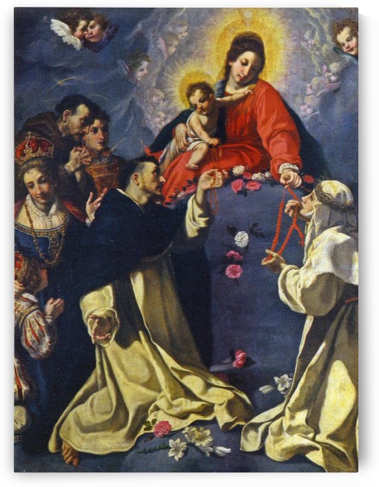 Madonna del Rosario by Jacopo Vignali