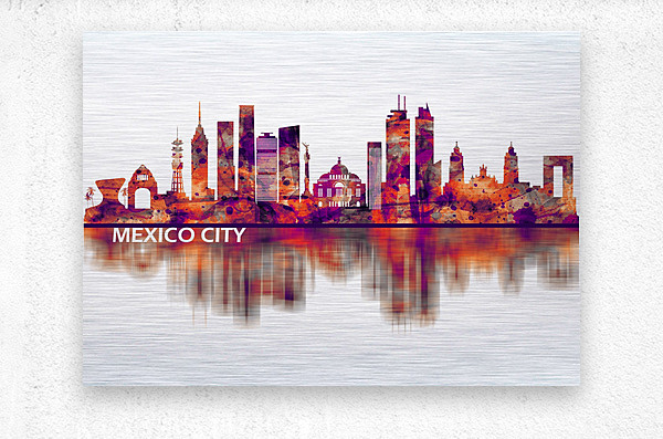Mexico City Mexico Skyline by Towseef Dar Wall Art