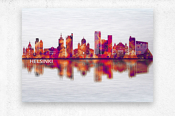 Helsinki Finland Skyline by Towseef Dar Wall Art