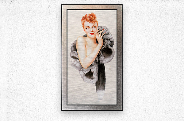 Fox by Alberto Vargas Pin-Up Girl Vintage Art by xzendor7 Wall Art