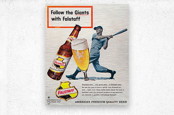 1960 Falstaff Beer Vintage Metal Sign by Row One Brand Wall Art