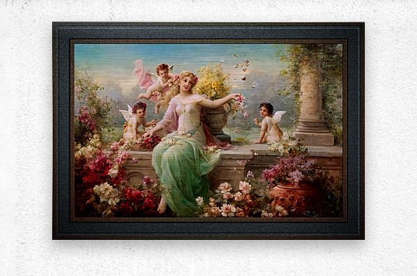 Flora by Hans Zatzka Remastered Xzendor7 Classical Fine Art Old