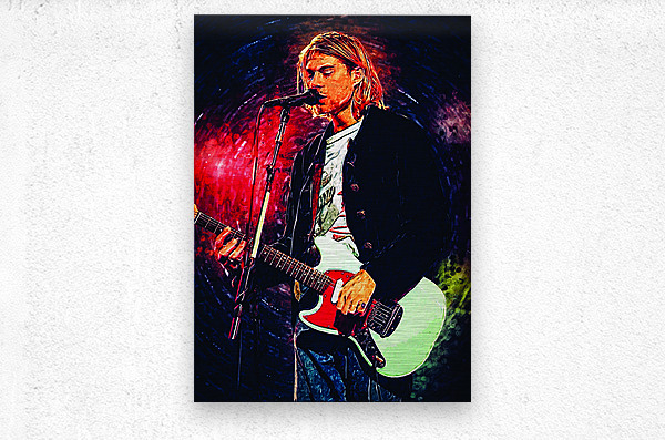 油絵原画　Kurt Cobain Kurt Cobain by Masahiro Art Wall Art