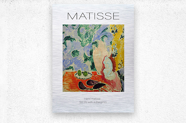 6179 Henri matisse Still life with aubergines by artvi Wall Art