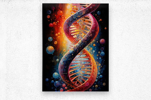 DNA DOUBLE HELIX by CGIL ART STUDIO Wall Art