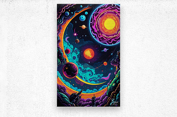 Neon Galaxy by Bam Wilcox Wall Art