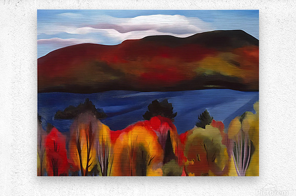 Lake George Autumn 1927（ジョージア オキーフ）ポスター Georgia OKeeffe - Lake George Autumn 1927 by William Store