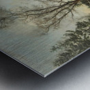 River in the winter forest Metal print