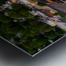 Rushville, IL Square and Town Metal print