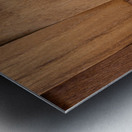 Brown Wood Surface Metal print