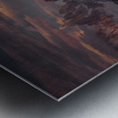 Burning peak Metal print