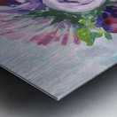 Impressionistic Flowers Purple Breeze  Metal print