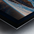 A Borshan Ship Orbiting The Planet Haskian Astonishing AI Concept Sci-Fi Art by Xzendor7 Metal print