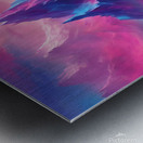  Surreal Mountain Range  Picture a surreal mount Metal print