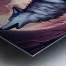 Howling Wolf 2 Metal print