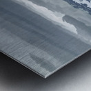 Lake Louise Canoes in Abstract Metal print