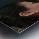 Portrait photo of my sister Metal print