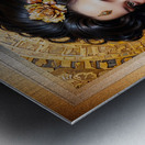 Portrait Of Delania Tracia Mesmerizing AI Concept Art by Xzendor7 Metal print