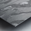 Smear Black and White Metal print