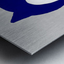 1980s duke blue devil art remix Metal print