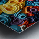 Abstract Vibration Metal print