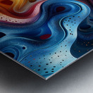Abstract Wave Metal print