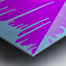 Drip Triangle Purple pink 4 Metal print
