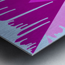 Drip Triangle Purple pink 2 Metal print