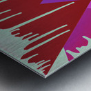 Drip Triangle Purple pink 1 Metal print
