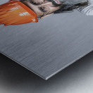 handymans with hard hat and crossed arms Metal print