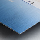 tourists at the lake of tuz golu. Metal print