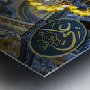 detail of the candelabrum and the ceiling of the hagia sophia mo Metal print