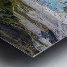 natural thermal baths in pamukkale.  Metal print