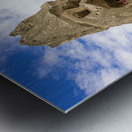 rock formation used as a dwelling near Uchisar Castle.  Metal print