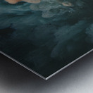 cloud of acrylic color in water.  Metal print