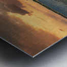 Tonnara in Vendicari at sunset  Metal print