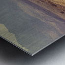 desert road leading to wadi rum Jordan. Metal print